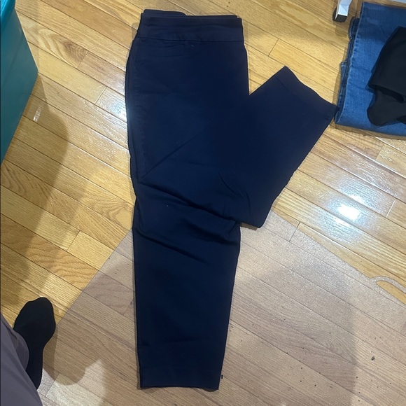 Kohl's Navy Straight Leg Pants - Picture 3 of 4